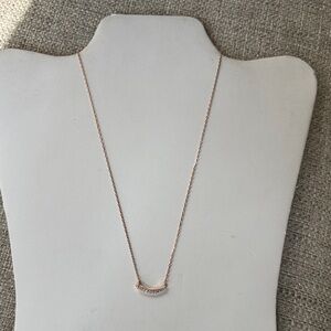Kendra Scott Rose Gold Crescent Necklace